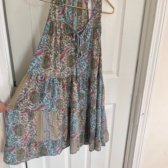 Bohemian Paisley Halter Mini Dress - Picture 6 of 6